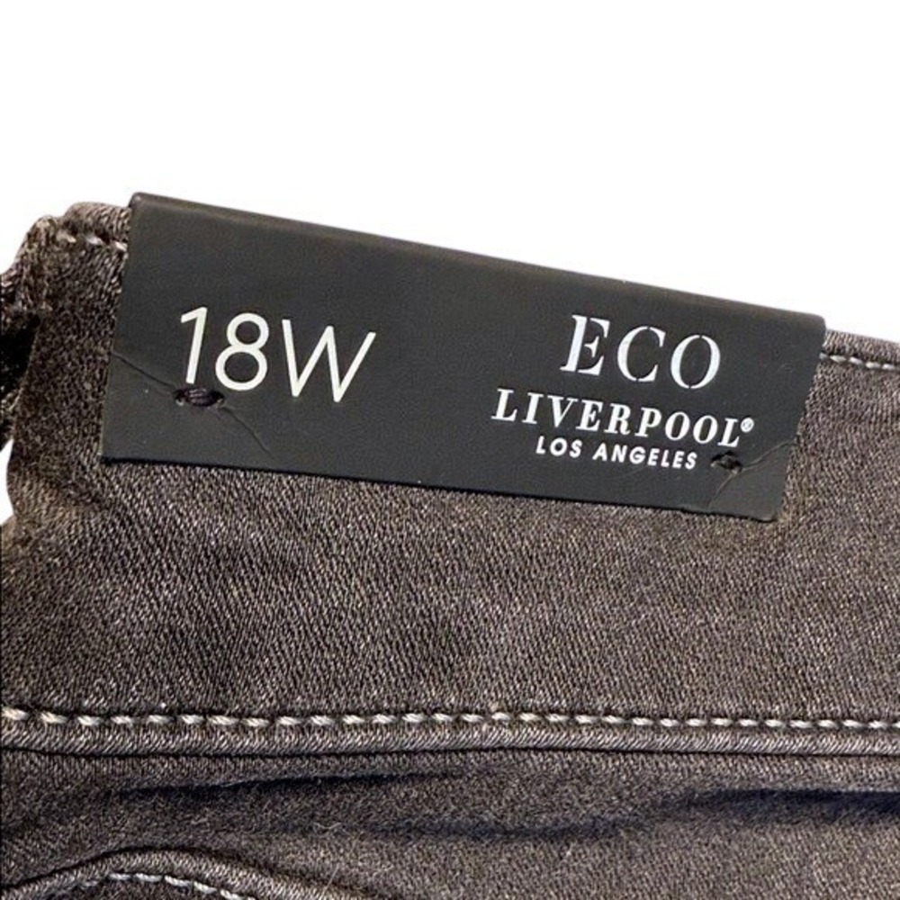 Liverpool Abby Ankle Skinny Jeans Women Dark Grey Eco Friendly Stretch Plus 18W - Picture 7 of 9